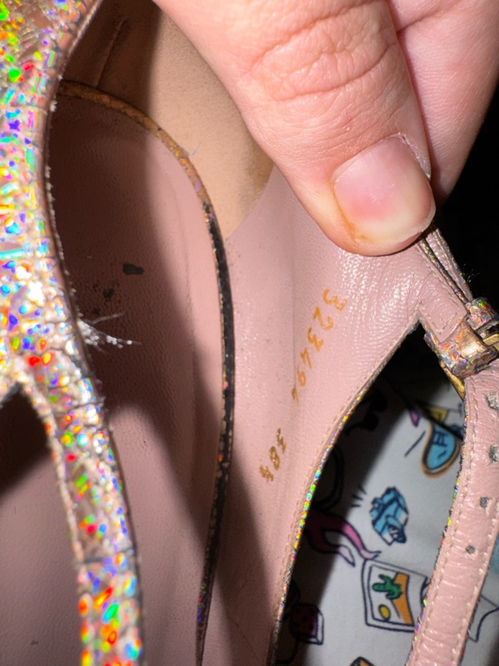 Gucci Holographic Iridescent Envelope Clutch and bag - Multi-Color - Picture 12 of 12